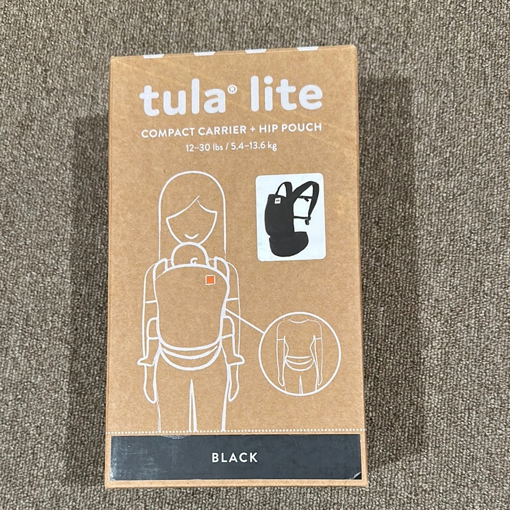 Tula Lite Compact Carrier + Hip Pouch - Black